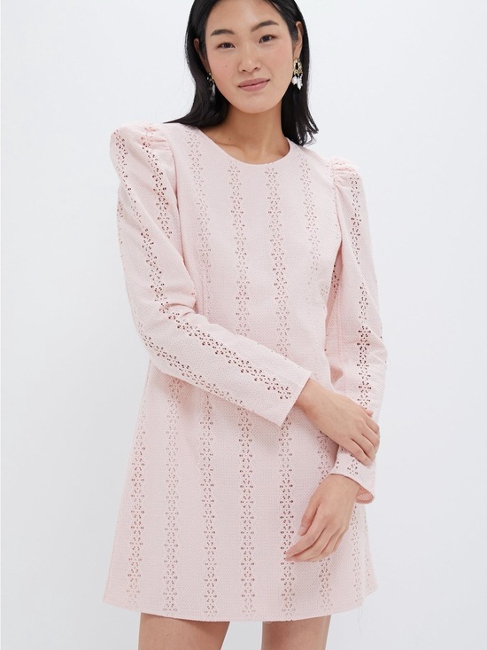 Tuckernuck Dresses & Skirts - Tuckernuck Pale Pink Eyelet Mini Dress